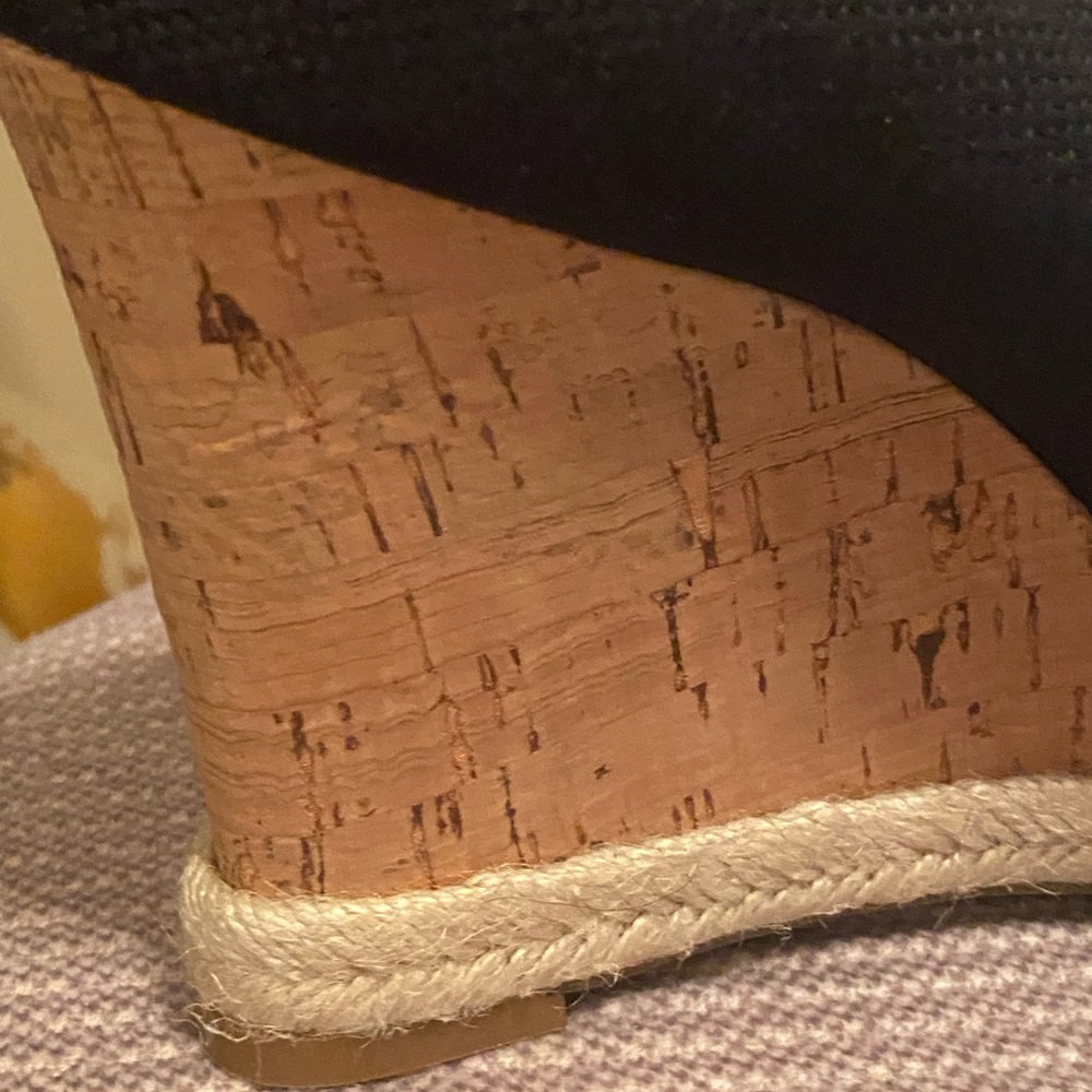 LIKE NEW Arturo Chiang Ralin Peep Toe Cork Wedge Shoes (Sz. 8M/38) $129 - Picture 14 of 16